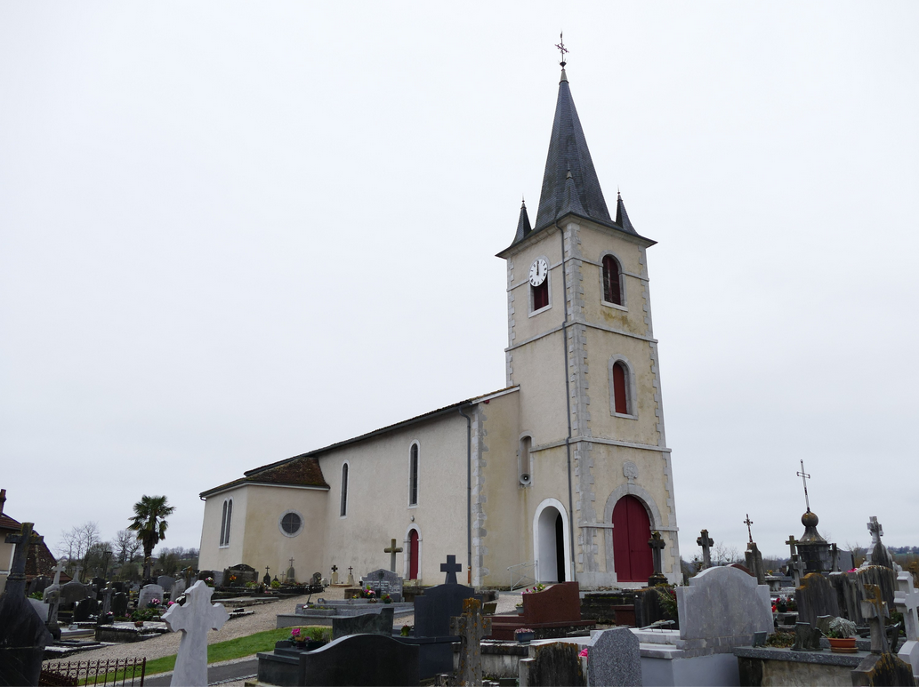 Baig-de-Béarn, L"eglise Saint-Vincent-Saint-Barthélémy vers 2000