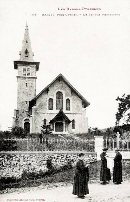Baig-de-Béarn, Temple protestant vers 1910