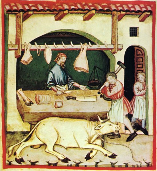 Boucher au Moyen-Age
