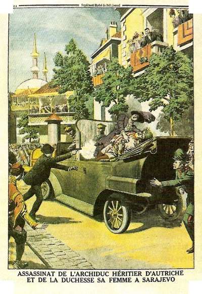 Assassinat de l'Archiduc d'Autriche - le Petit journal, 1914